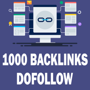 1000 Backlinks Dofollow Web 2.0 Barato